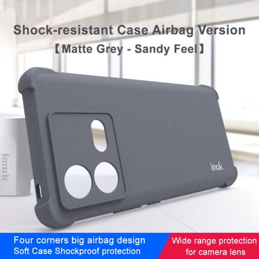 For vivo iQOO Neo8 5G / Neo8 Pro 5G imak Shockproof Airbag TPU Phone Case(Matte Grey) by imak