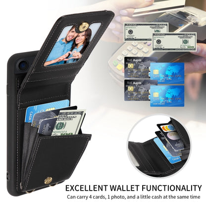 For iPhone SE 2022/ 7 / 8 Crossbody Lanyard Zipper Wallet Leather Phone Case(Black) - iPhone SE 2022 / 2020 / 8 / 7 Cases by buy2fix | Online Shopping UK | buy2fix