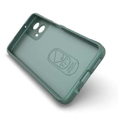 For Motorola Moto G34 5G Magic Shield TPU + Flannel Phone Case(Light Blue) - Motorola Cases by buy2fix | Online Shopping UK | buy2fix