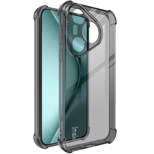 For Huawei Pura 70 imak Shockproof Airbag TPU Phone Case(Transparent Black) - Huawei Cases by imak | Online Shopping UK | buy2fix