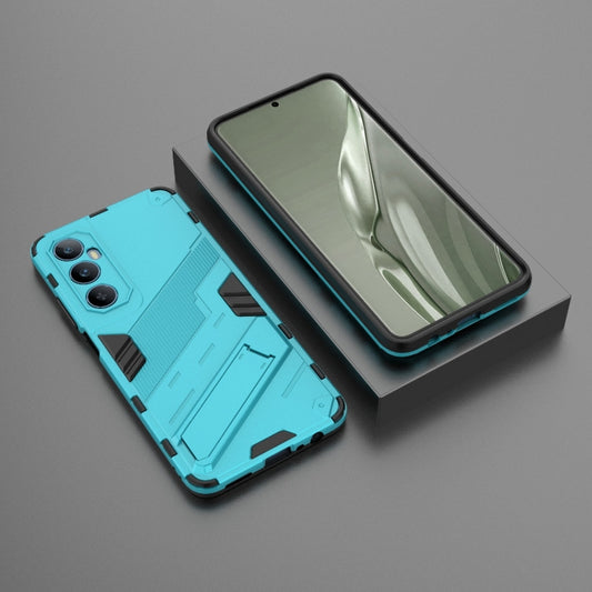 For Realme C65 4G Global Punk Armor 2 in 1 PC + TPU Phone Case with Holder(Blue) by buy2fix
