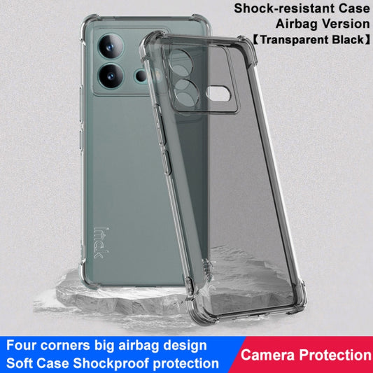 For vivo iQOO Neo8 5G / Neo8 Pro 5G imak Shockproof Airbag TPU Phone Case(Transparent Black) by imak