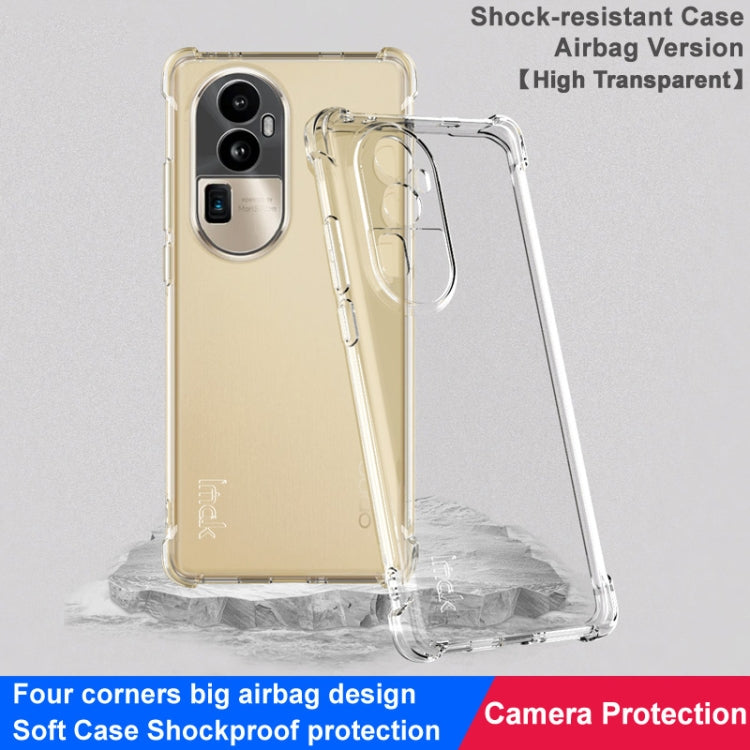 For OPPO Reno10 Pro+ 5G imak Shockproof Airbag TPU Phone Case(Transparent) - OPPO Cases by imak | Online Shopping UK | buy2fix