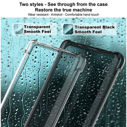 For Motorola Edge 50 Fusion 5G imak Shockproof Airbag TPU Phone Case(Transparent Black) - Motorola Cases by imak | Online Shopping UK | buy2fix