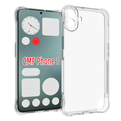 For Nothing CMF Phone 1 Shockproof Non-slip Thickening TPU Phone Case(Transparent) - Nothing Cases by buy2fix | Online Shopping UK | buy2fix
