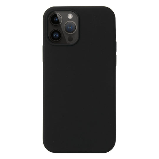 For iPhone 15 Pro Max Liquid Silicone Phone Case(Black)