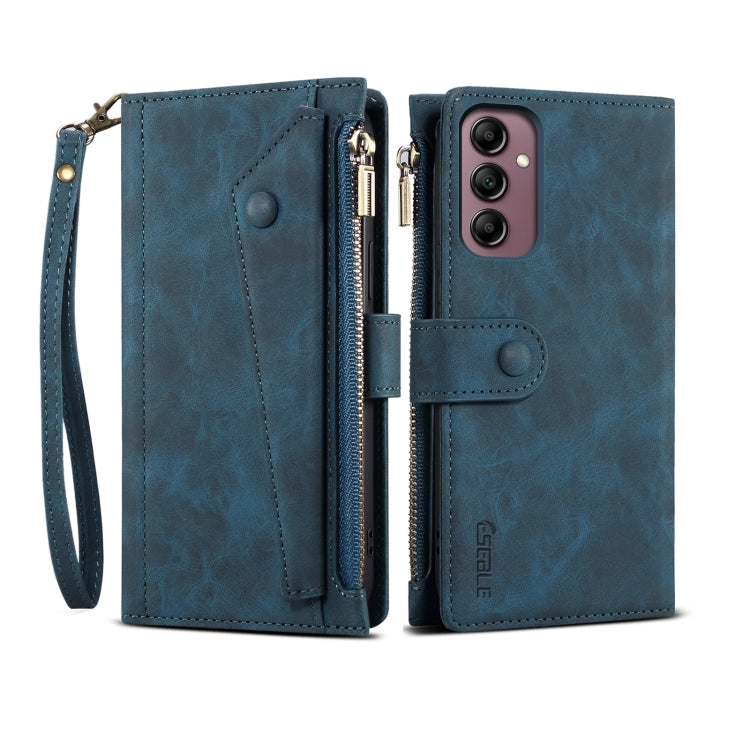 For Samsung Galaxy A25 5G ESEBLE Retro Frosted RFID Flip Leather Phone Case(Dark Green) - Galaxy Phone Cases by ESEBLE | Online Shopping UK | buy2fix
