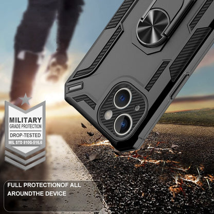 For iPhone 15 Plus Warship Armor 2 in 1 Shockproof Phone Case(Black) by buy2fix