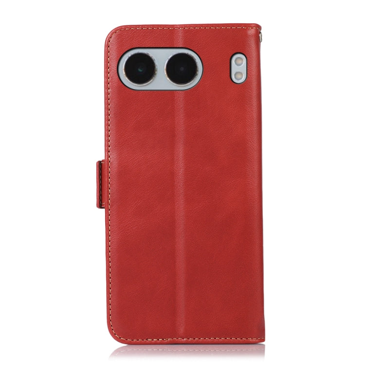 For OnePlus Nord 4 Magnetic Crazy Horse Texture Genuine Leather RFID Phone Case(Red) - Nord 4 Cases by buy2fix | Online Shopping UK | buy2fix