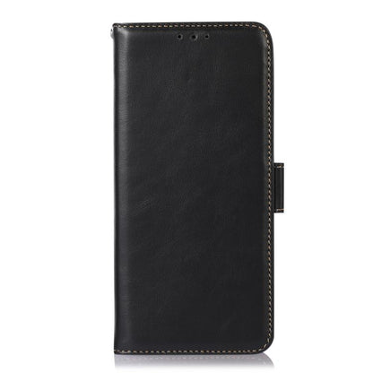 For OnePlus Ace 5 Pro / Ace 5 Magnetic Crazy Horse Texture Genuine Leather RFID Phone Case(Black) - Ace 5 Cases by buy2fix | Online Shopping UK | buy2fix