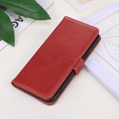 For OnePlus Ace 5 Pro / Ace 5 Magnetic Crazy Horse Texture Genuine Leather RFID Phone Case(Red) - Ace 5 Cases by buy2fix | Online Shopping UK | buy2fix