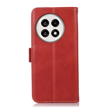 For OnePlus Ace 5 Pro / Ace 5 Magnetic Crazy Horse Texture Genuine Leather RFID Phone Case(Red) - Ace 5 Cases by buy2fix | Online Shopping UK | buy2fix