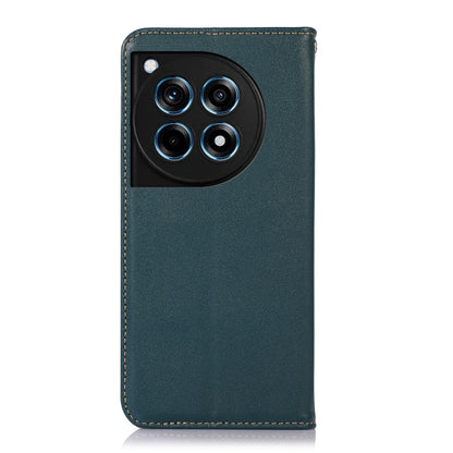 For OnePlus Ace 3 / 12R KHAZNEH Nappa Top Layer Cowhide Leather Phone Case(Green) - OnePlus Cases by buy2fix | Online Shopping UK | buy2fix