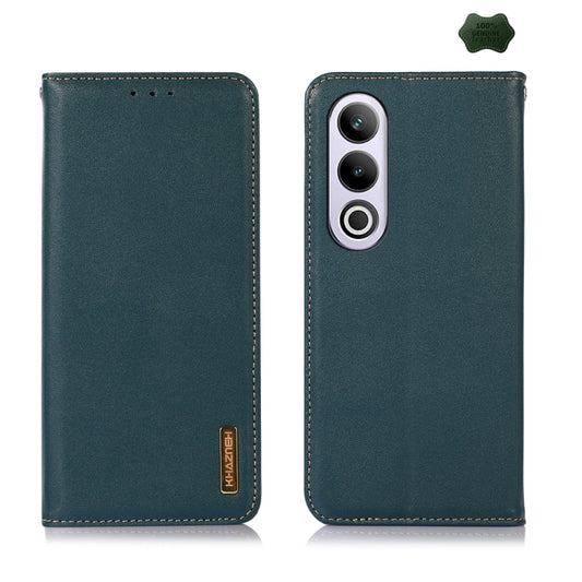 For OnePlus Nord CE4 5G Global KHAZNEH Nappa Top Layer Cowhide Leather Phone Case(Green) - OnePlus Cases by buy2fix | Online Shopping UK | buy2fix
