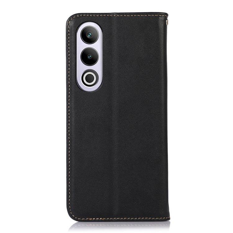 For OnePlus Nord CE4 5G Global KHAZNEH Nappa Top Layer Cowhide Leather Phone Case(Black) - OnePlus Cases by buy2fix | Online Shopping UK | buy2fix