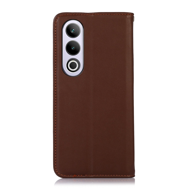 For OnePlus Nord CE4 5G Global KHAZNEH Nappa Top Layer Cowhide Leather Phone Case(Brown) - OnePlus Cases by buy2fix | Online Shopping UK | buy2fix