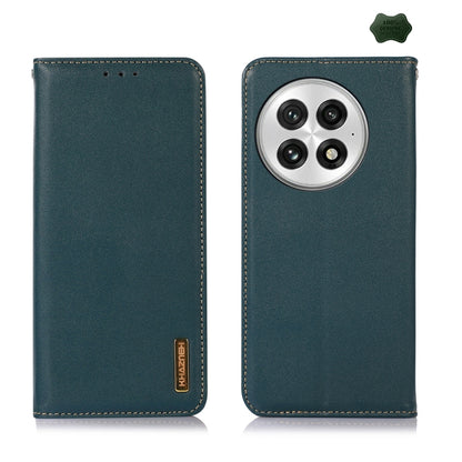 For OnePlus Nord 13 KHAZNEH Nappa Top Layer Cowhide Leather Phone Case(Green) by buy2fix