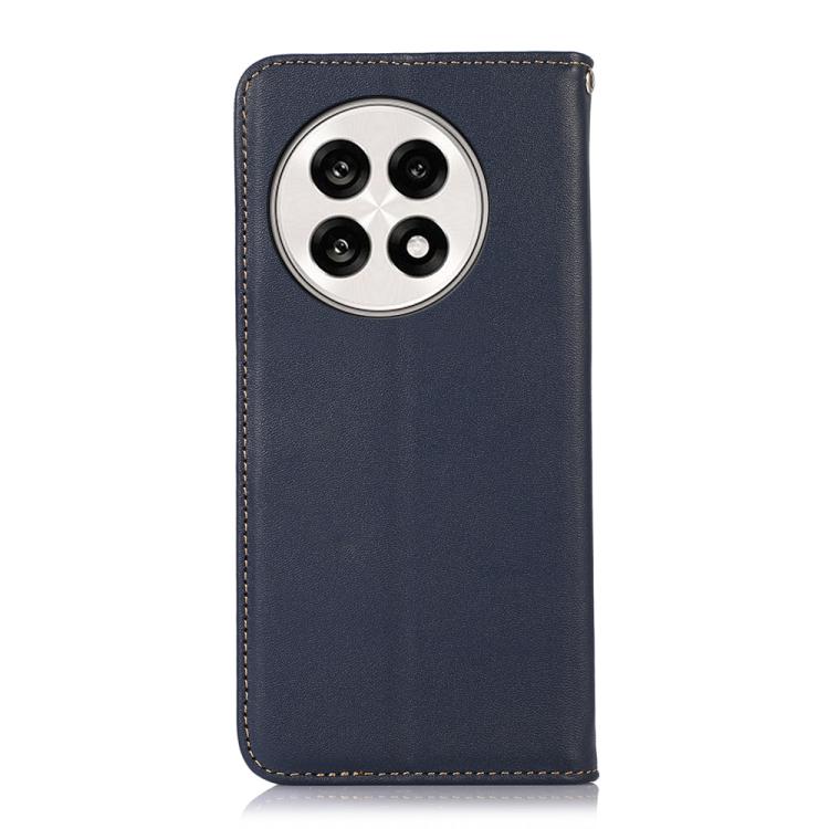For OnePlus Ace 5 Pro / Ace 5 / 13R KHAZNEH Nappa Top Layer Cowhide Leather Phone Case(Blue) - Ace 5 Cases by buy2fix | Online Shopping UK | buy2fix