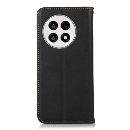 For OnePlus Ace 5 Pro / Ace 5 / 13R KHAZNEH Nappa Top Layer Cowhide Leather Phone Case(Black) - OnePlus Cases by buy2fix | Online Shopping UK | buy2fix