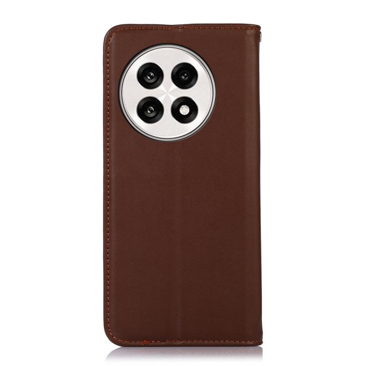 For OnePlus Ace 5 Pro / Ace 5 / 13R KHAZNEH Nappa Top Layer Cowhide Leather Phone Case(Brown) - Ace 5 Cases by buy2fix | Online Shopping UK | buy2fix