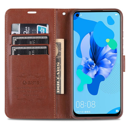 For Huawei Nova 5i / P20 Lite(2019) AZNS Sheepskin Texture Horizontal Flip Leather Case with Holder & Card Slots & Wallet(Black) - Huawei Cases by AZNS | Online Shopping UK | buy2fix