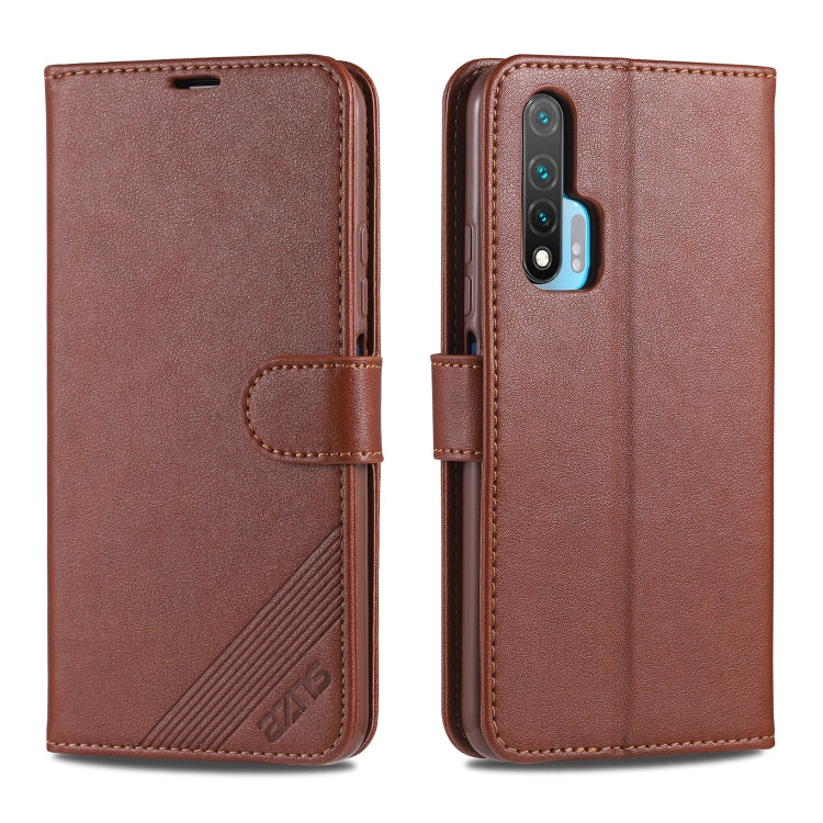 For Huawei Nova 6 AZNS Sheepskin Texture Horizontal Flip Leather Case with Holder & Card Slots & Wallet(Brown) - Huawei Cases by AZNS | Online Shopping UK | buy2fix