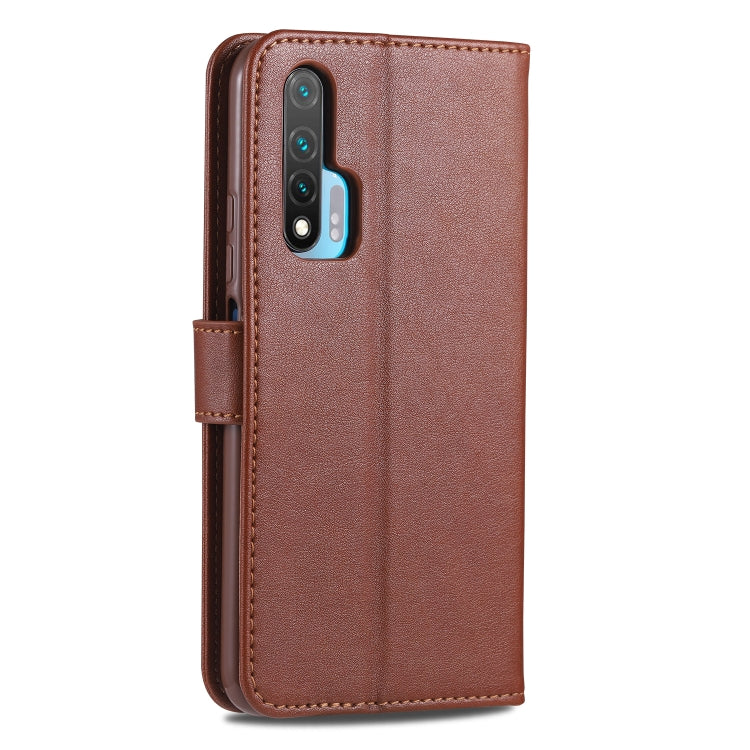 For Huawei Nova 6 AZNS Sheepskin Texture Horizontal Flip Leather Case with Holder & Card Slots & Wallet(Brown) - Huawei Cases by AZNS | Online Shopping UK | buy2fix
