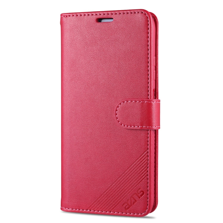 For Huawei Nova 6 SE AZNS Sheepskin Texture Horizontal Flip Leather Case with Holder & Card Slots & Wallet(Red) - Huawei Cases by AZNS | Online Shopping UK | buy2fix