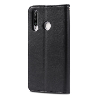 For Huawei P30 Lite / Nova 4E AZNS Sheepskin Texture Horizontal Flip Leather Case with Holder & Card Slots & Wallet(Black) - Huawei Cases by AZNS | Online Shopping UK | buy2fix