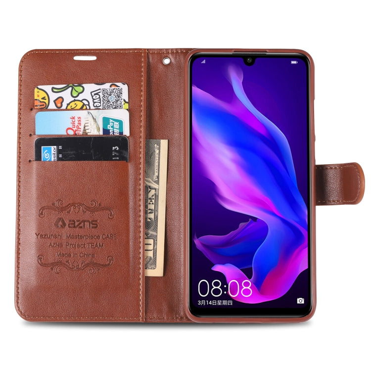 For Huawei P30 Lite / Nova 4E AZNS Sheepskin Texture Horizontal Flip Leather Case with Holder & Card Slots & Wallet(Black) - Huawei Cases by AZNS | Online Shopping UK | buy2fix