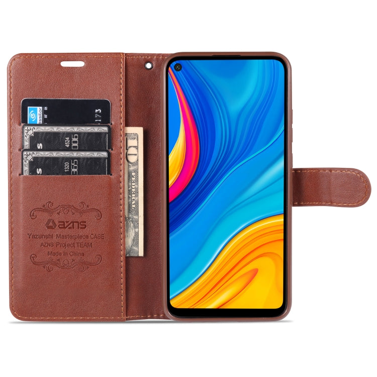 For Huawei Enjoy 10 / Honor Play 3 AZNS Sheepskin Texture Horizontal Flip Leather Case with Holder & Card Slots & Wallet(Brown) - Honor Cases by AZNS | Online Shopping UK | buy2fix