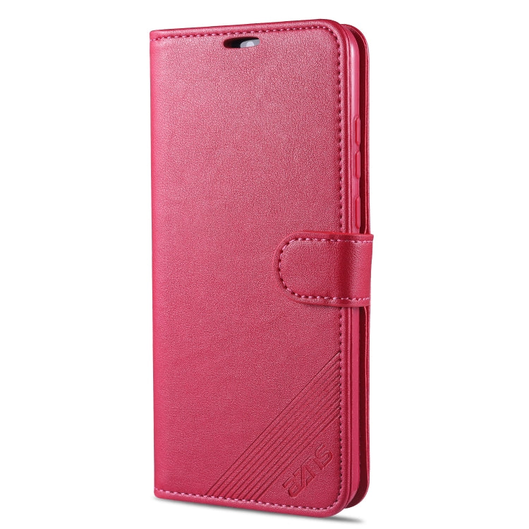 For Huawei Honor 9A AZNS Sheepskin Texture Horizontal Flip Leather Case with Holder & Card Slots & Wallet(Red) - Honor Cases by AZNS | Online Shopping UK | buy2fix