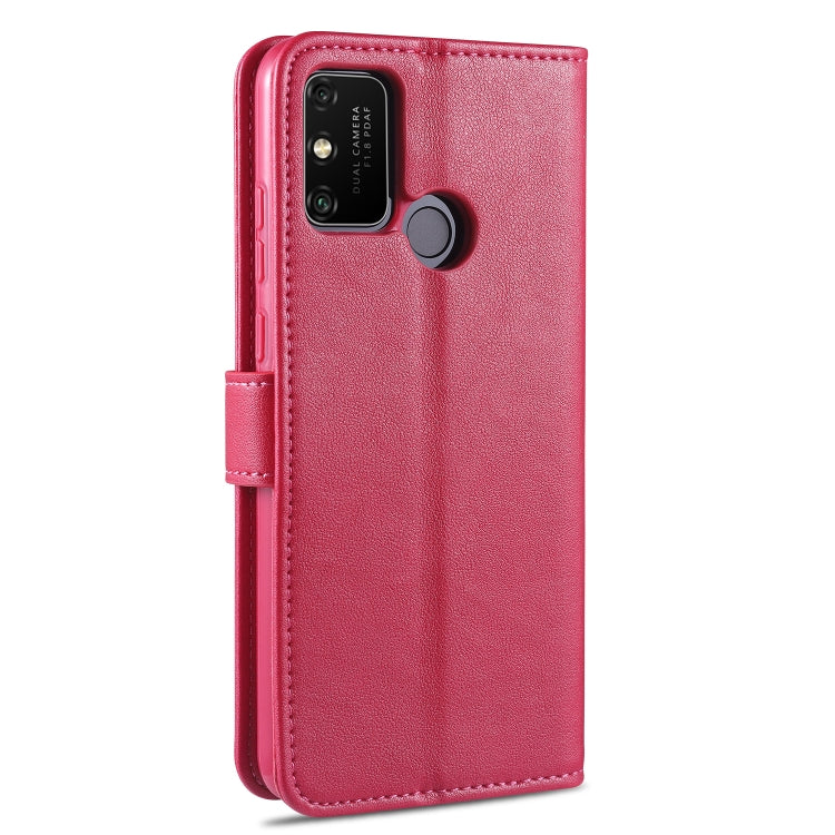 For Huawei Honor 9A AZNS Sheepskin Texture Horizontal Flip Leather Case with Holder & Card Slots & Wallet(Red) - Honor Cases by AZNS | Online Shopping UK | buy2fix