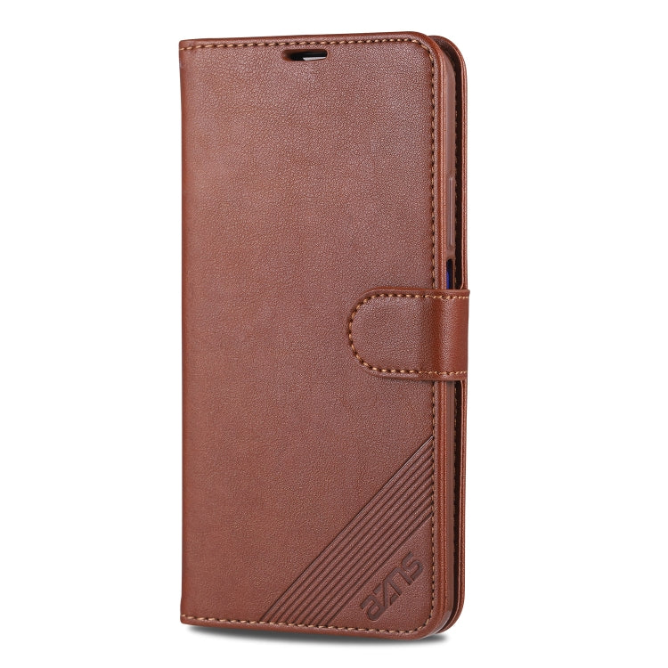 For Huawei Honor 9X AZNS Sheepskin Texture Horizontal Flip Leather Case with Holder & Card Slots & Wallet(Brown) - Honor Cases by AZNS | Online Shopping UK | buy2fix