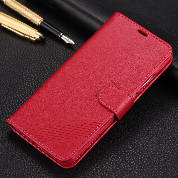 For Huawei Honor 10 Lite AZNS Sheepskin Texture Horizontal Flip Leather Case with Holder & Card Slots & Wallet(Red) - Honor Cases by AZNS | Online Shopping UK | buy2fix