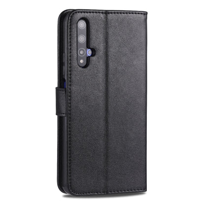 For Huawei Honor 20 AZNS Sheepskin Texture Horizontal Flip Leather Case with Holder & Card Slots & Wallet(Black) - Honor Cases by AZNS | Online Shopping UK | buy2fix