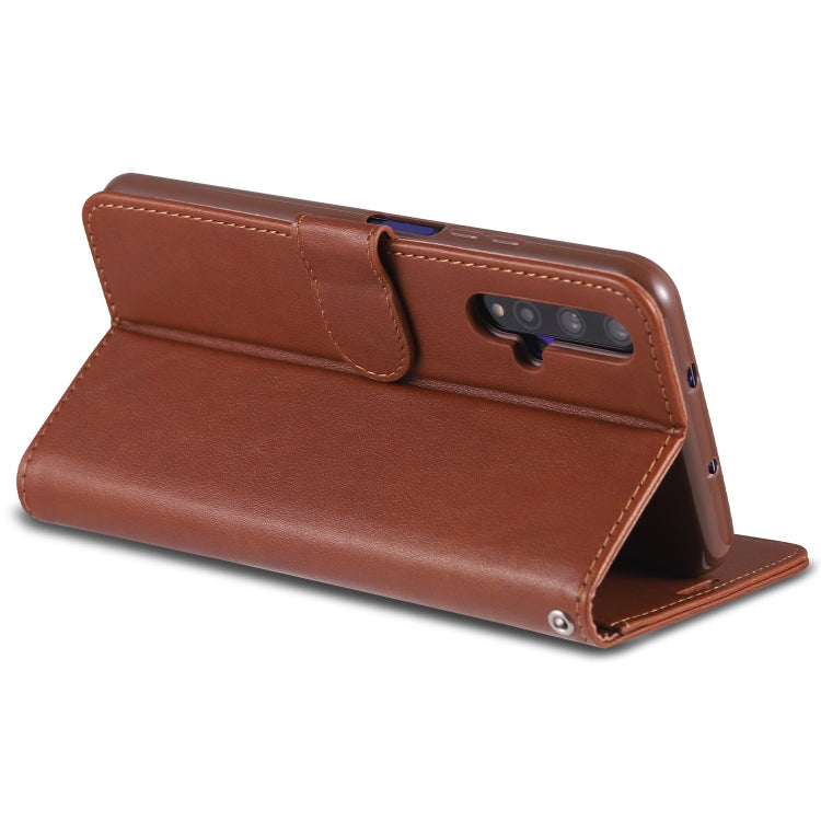 For Huawei Honor 20 AZNS Sheepskin Texture Horizontal Flip Leather Case with Holder & Card Slots & Wallet(Black) - Honor Cases by AZNS | Online Shopping UK | buy2fix