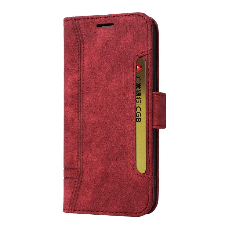 For Samsung Galaxy S24+ BETOPNICE Dual-side Buckle Leather Phone Case(Red) - Galaxy Phone Cases by BETOPNICE | Online Shopping UK | buy2fix