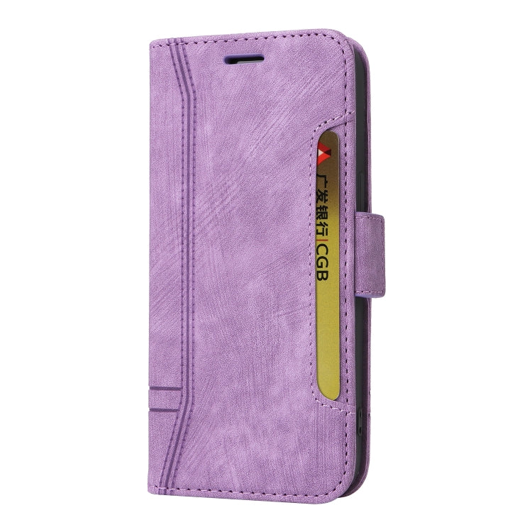 For Samsung Galaxy S24+ BETOPNICE Dual-side Buckle Leather Phone Case(Purple) - Galaxy Phone Cases by BETOPNICE | Online Shopping UK | buy2fix