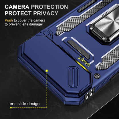 For iPhone Air Armor PC + TPU Camera Shield Phone Case(Navy Blue) - iPhone Air Cases by buy2fix | Online Shopping UK | buy2fix