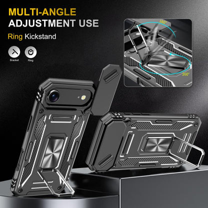 For iPhone Air Armor PC + TPU Camera Shield Phone Case(Black) - iPhone Air Cases by buy2fix | Online Shopping UK | buy2fix