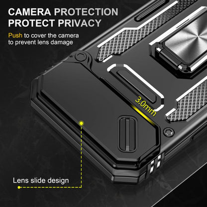 For iPhone Air Armor PC + TPU Camera Shield Phone Case(Black) - iPhone Air Cases by buy2fix | Online Shopping UK | buy2fix