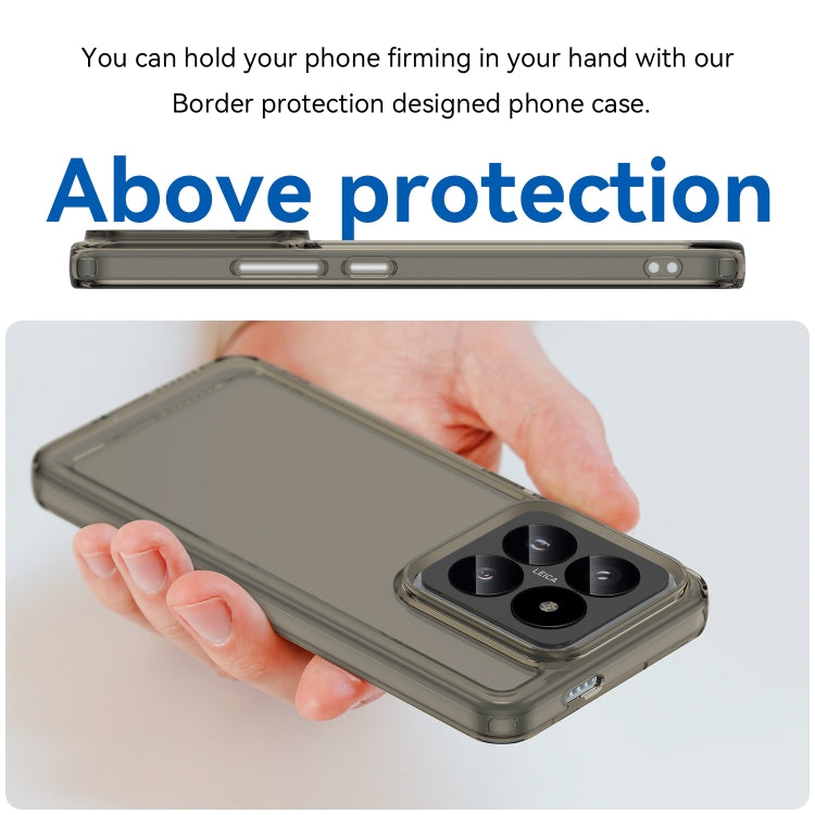 For Xiaomi 14 Pro Candy Series TPU Phone Case(Transparent Grey) - 14 Pro Cases by buy2fix | Online Shopping UK | buy2fix