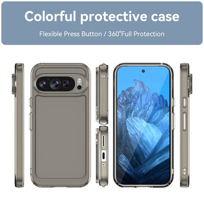 For Google Pixel 9 Candy Series TPU Phone Case(Transparent Grey) - Google Cases by buy2fix | Online Shopping UK | buy2fix