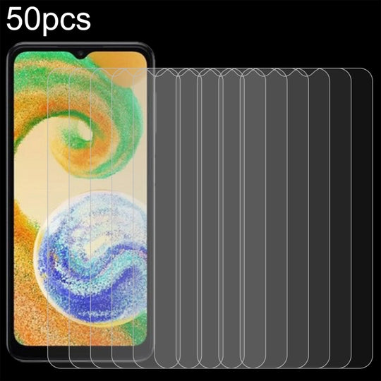 For Samsung Galaxy A05s / M14 4G 50pcs 0.26mm 9H 2.5D Tempered Glass Film