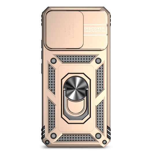 For Xiaomi 13 Pro Sliding Camshield Holder Phone Case(Gold) by buy2fix