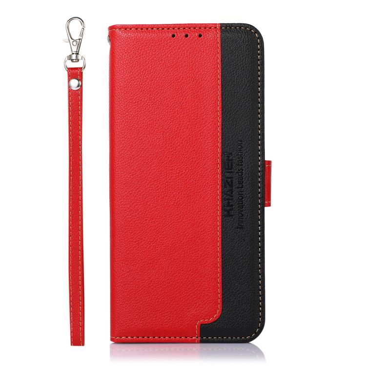 For iPhone 17 KHAZNEH Litchi Texture Leather RFID Phone Case(Red) - iPhone 17 Cases by buy2fix | Online Shopping UK | buy2fix