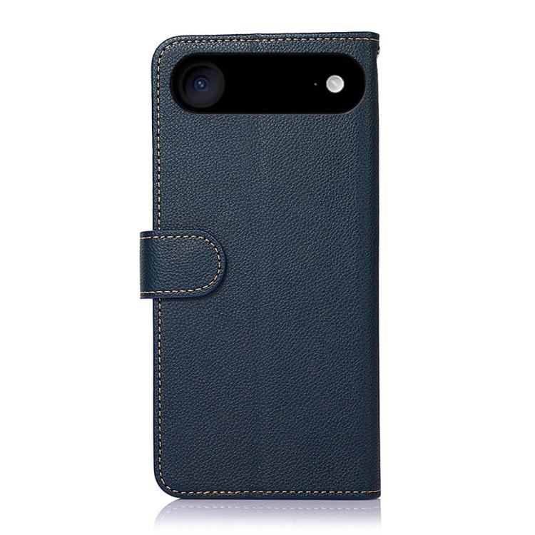 For iPhone 17 Air KHAZNEH Litchi Texture Leather RFID Phone Case(Blue) - iPhone 17 Air Cases by buy2fix | Online Shopping UK | buy2fix