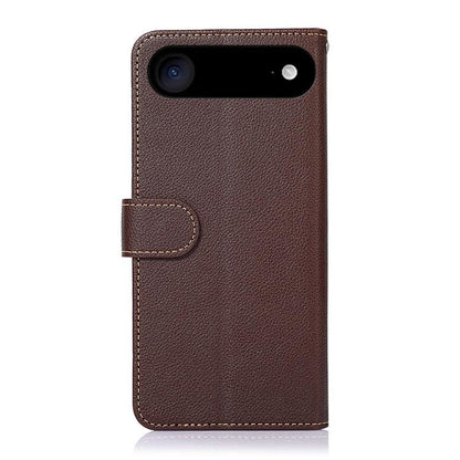 For iPhone 17 Air KHAZNEH Litchi Texture Leather RFID Phone Case(Brown) - iPhone 17 Air Cases by buy2fix | Online Shopping UK | buy2fix