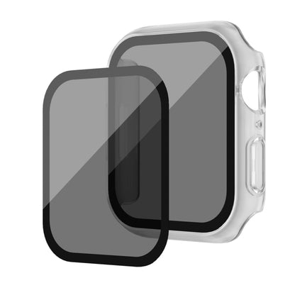 For Apple Watch Ultra 49mm Frosted PC + Anti-spy Tempered Film Integrated Watch Protective Case(Transparent) - Watch Cases by buy2fix | Online Shopping UK | buy2fix